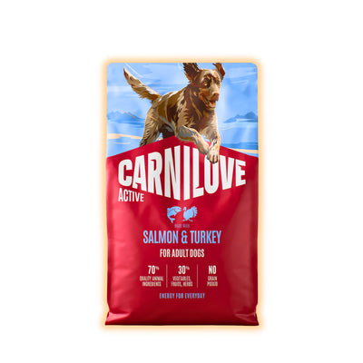 Корм сухий Carnilove Active Salmon & Turkey для cобак лосось та індичка 4 кг - pawow.com.ua