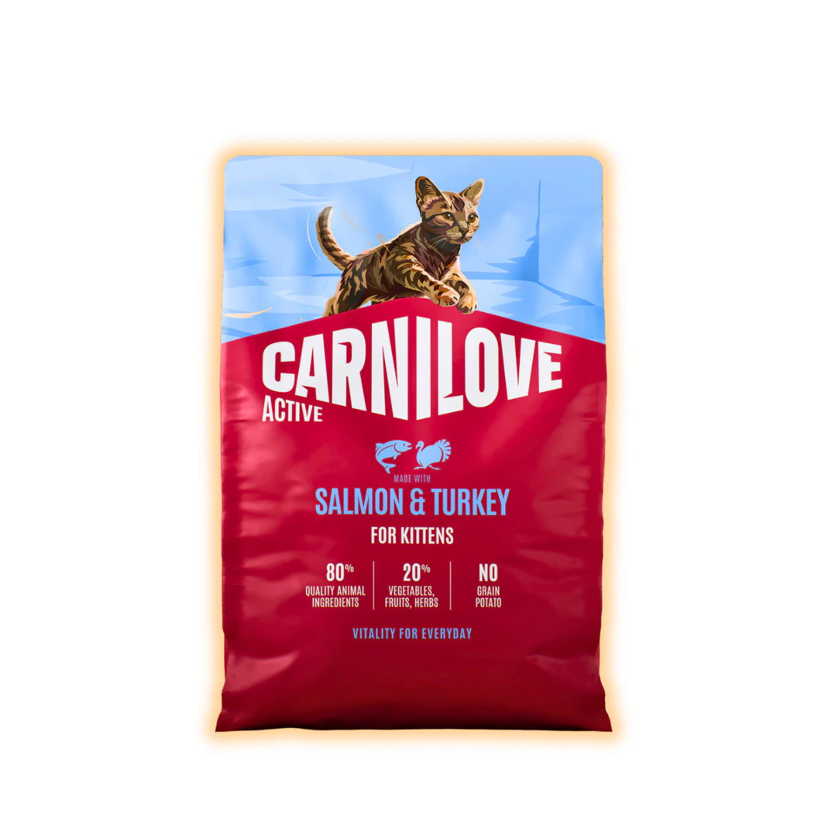 Корм сухий Carnilove Active Salmon & Turkey Kitten для кошенят лосось та індичка 2 кг - pawow.com.ua