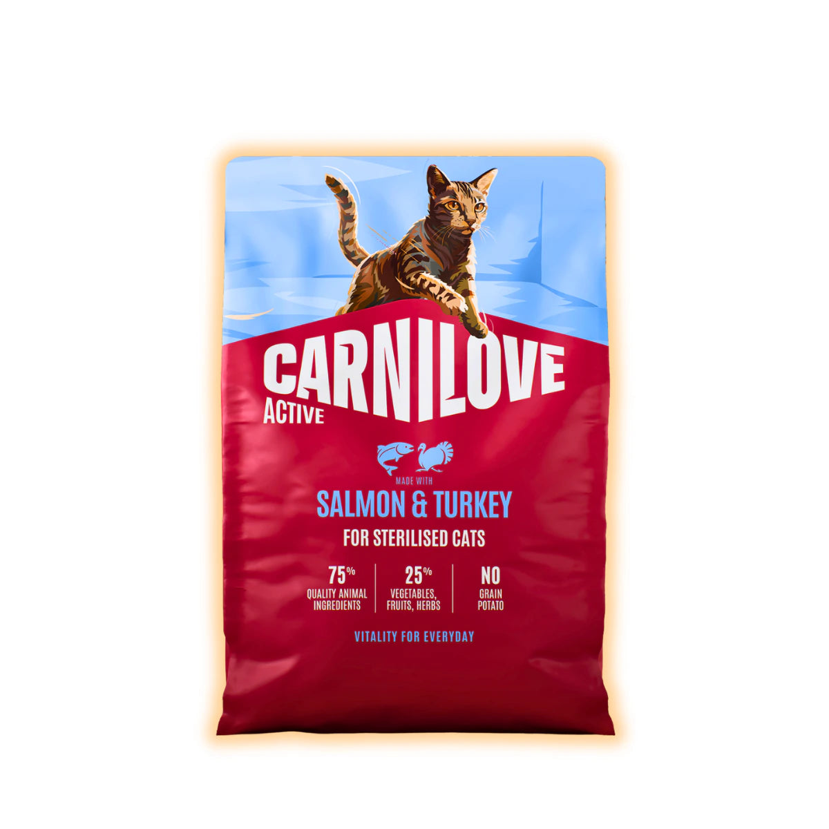 Корм сухий Carnilove Active Salmon & Turkey Sterilised для стерилізованих котів лосось та індичка 2 кг - pawow.com.ua