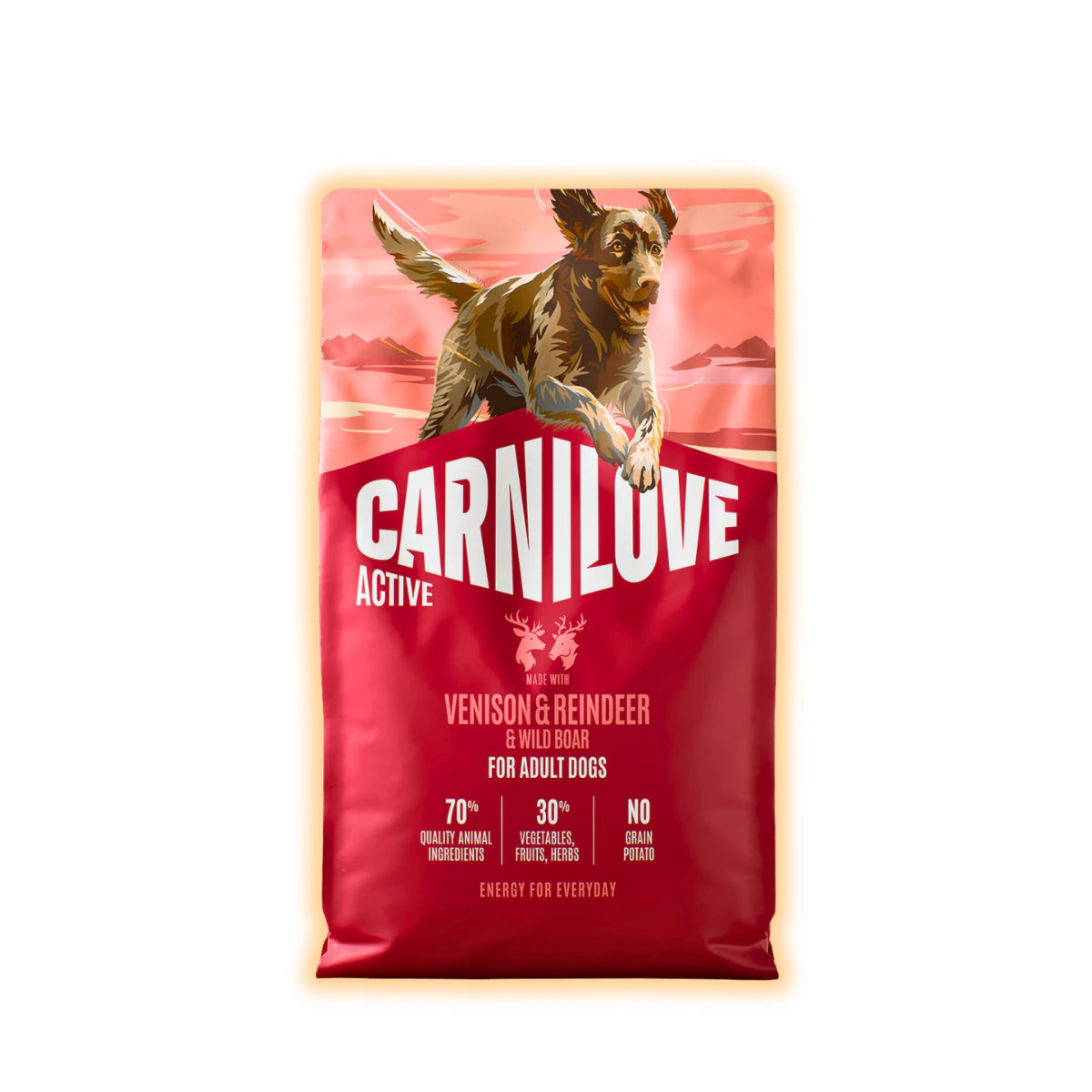 Корм сухий Carnilove Active Venison & Reindeer & Wild Boar Active Adults для активних cобак оленина і дикий кабан 4 кг - pawow.com.ua