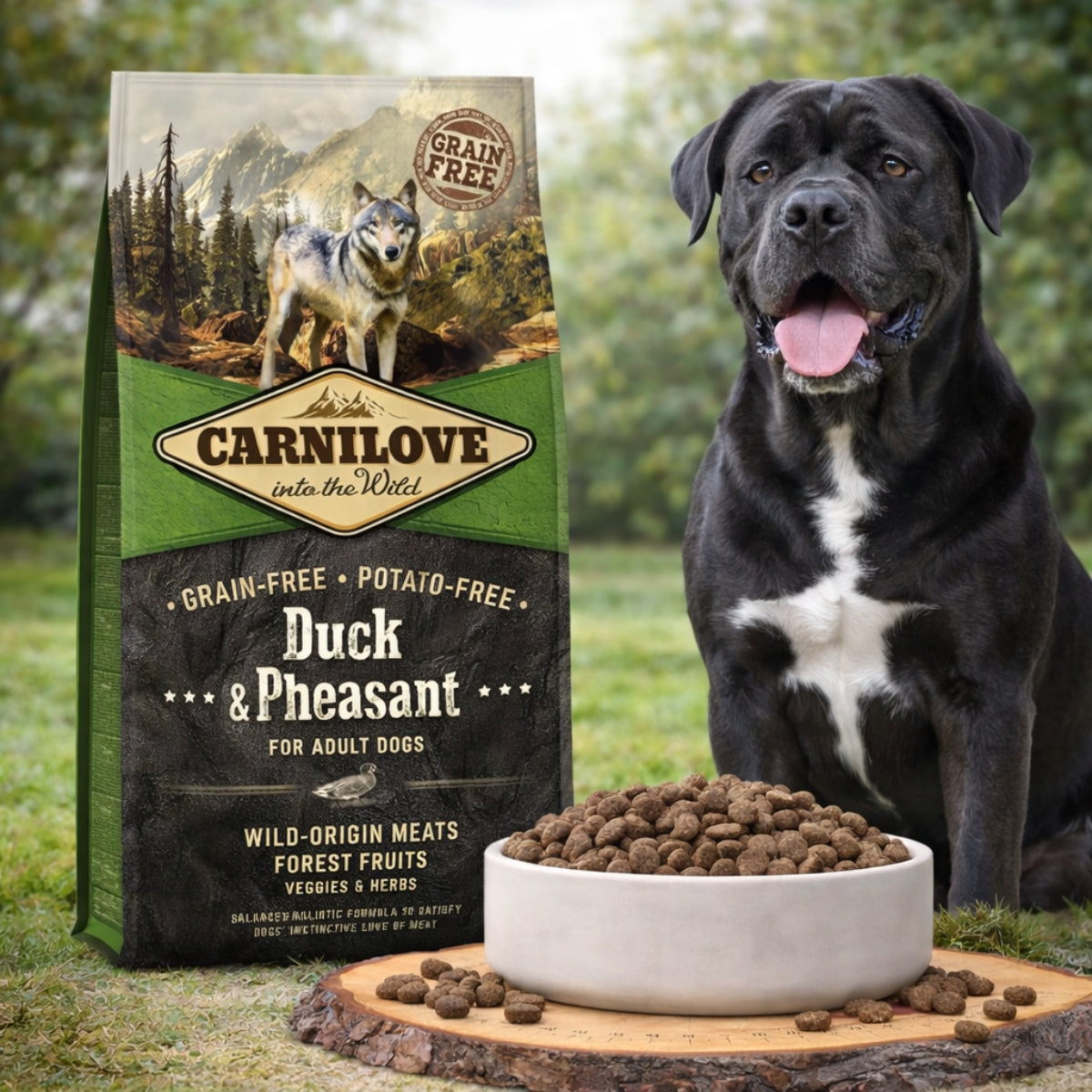 Cухий корм для собак Carnilove Duck & Pheasant - качка та фазан, промофото - pawow.com.ua