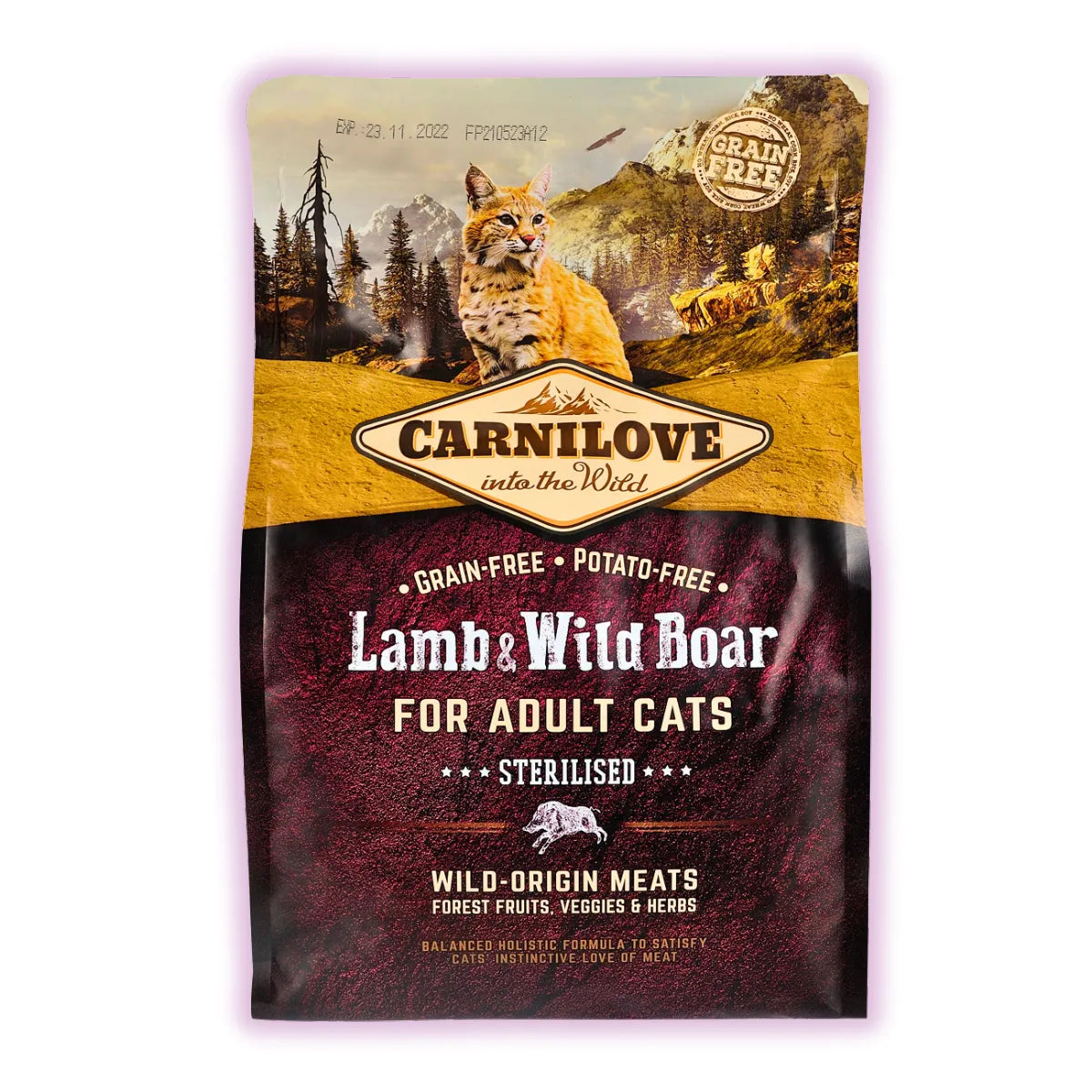 Carnilove Lamb & Wild Boar Sterilised сухий корм для котів 2 кг - ягня та кабан