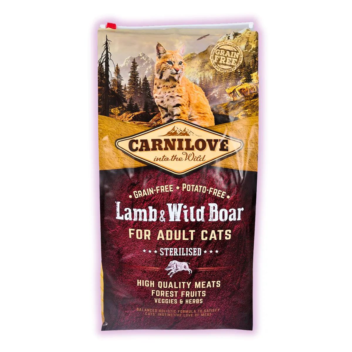 Carnilove Lamb & Wild Boar Sterilised сухий корм для котів 6 кг - ягня та кабан