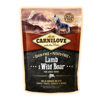 Cухий корм для собак Carnilove Lamb & Wild Boar 1.5 кг - ягня та кабан - pawow.com.ua