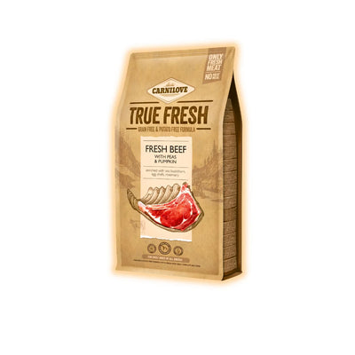 Cухий корм для собак Carnilove True Fresh Adult 4 кг - яловичина, горох та гарбуз - pawow.com.ua
