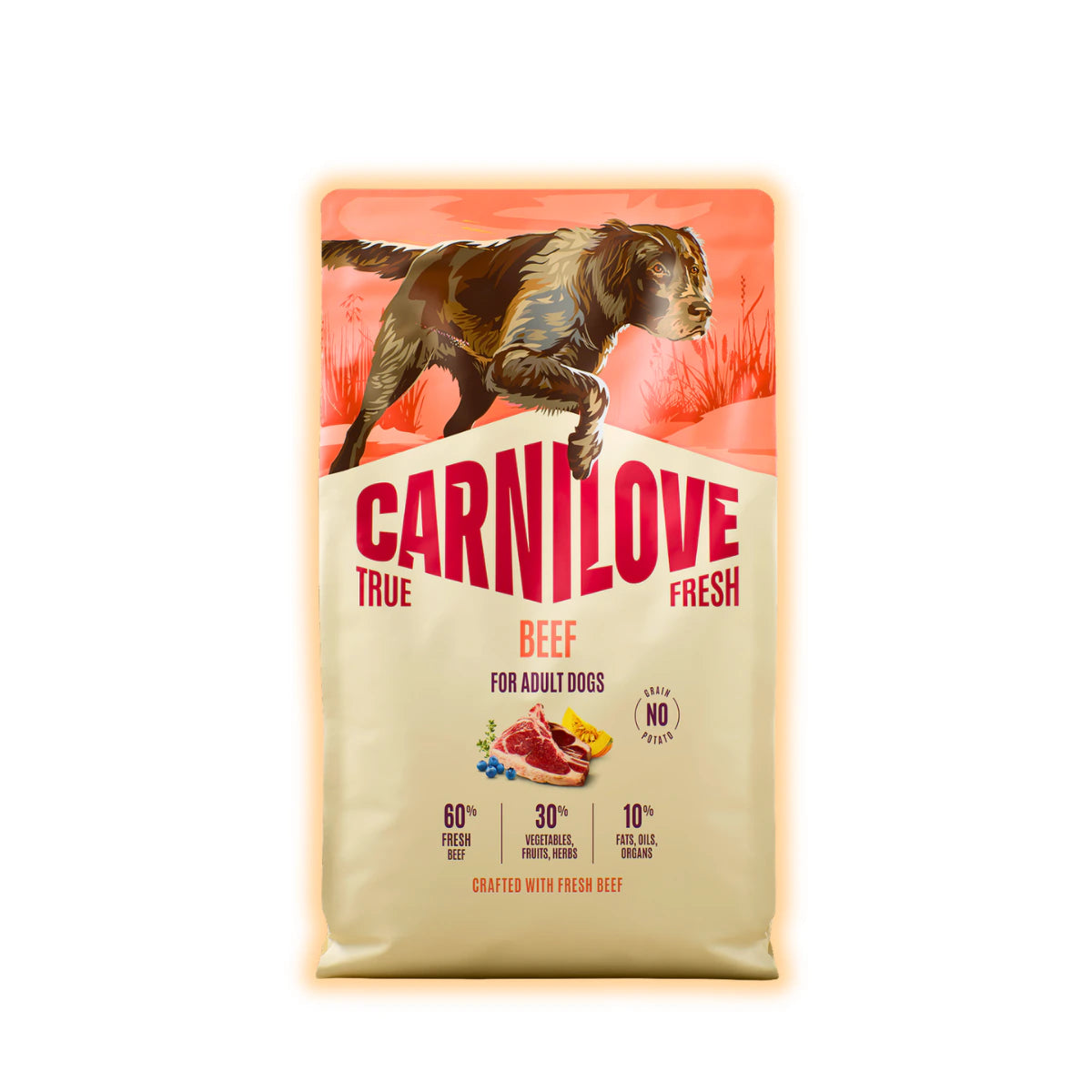 Корм сухий Carnilove True Fresh Beef для cобак яловичина 4 кг - pawow.com.ua