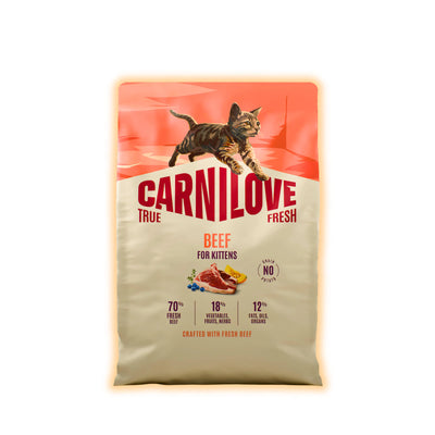 Корм сухий Carnilove True Fresh Beef Kitten для кошенят яловичина 2 кг - pawow.com.ua