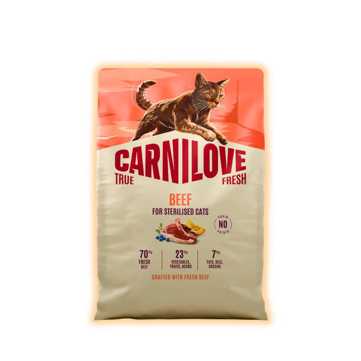 Корм сухий Carnilove True Fresh Beef Sterilised для стерилізованих котів яловичина 2 кг - pawow.com.ua