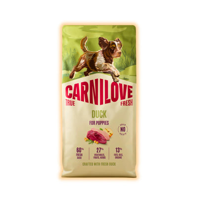 Корм сухий Carnilove True Fresh Puppy для цуценят качка 12 кг - pawow.com.ua