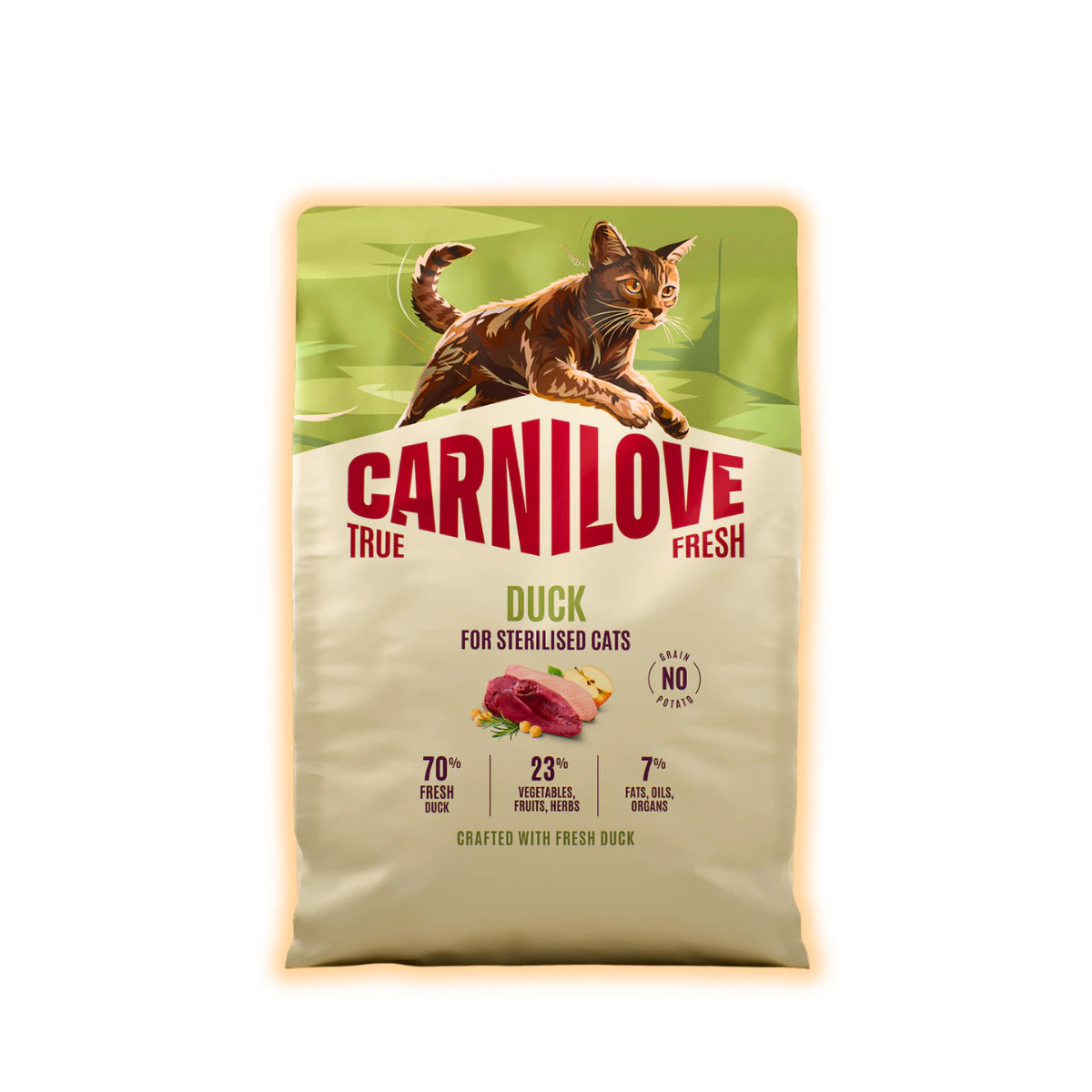 Корм сухий Carnilove True Fresh Duck Sterilised для стерилізованих котів качка 2 кг - pawow.com.ua