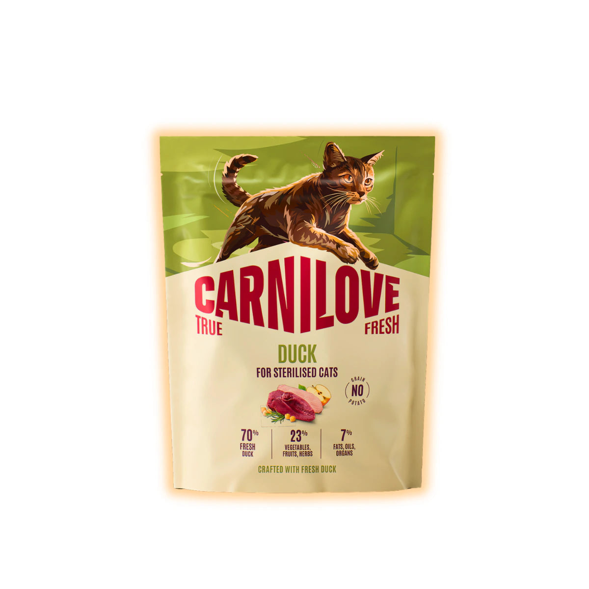 Корм сухий Carnilove True Fresh Duck Sterilised для стерилізованих котів качка 400 г - pawow.com.ua