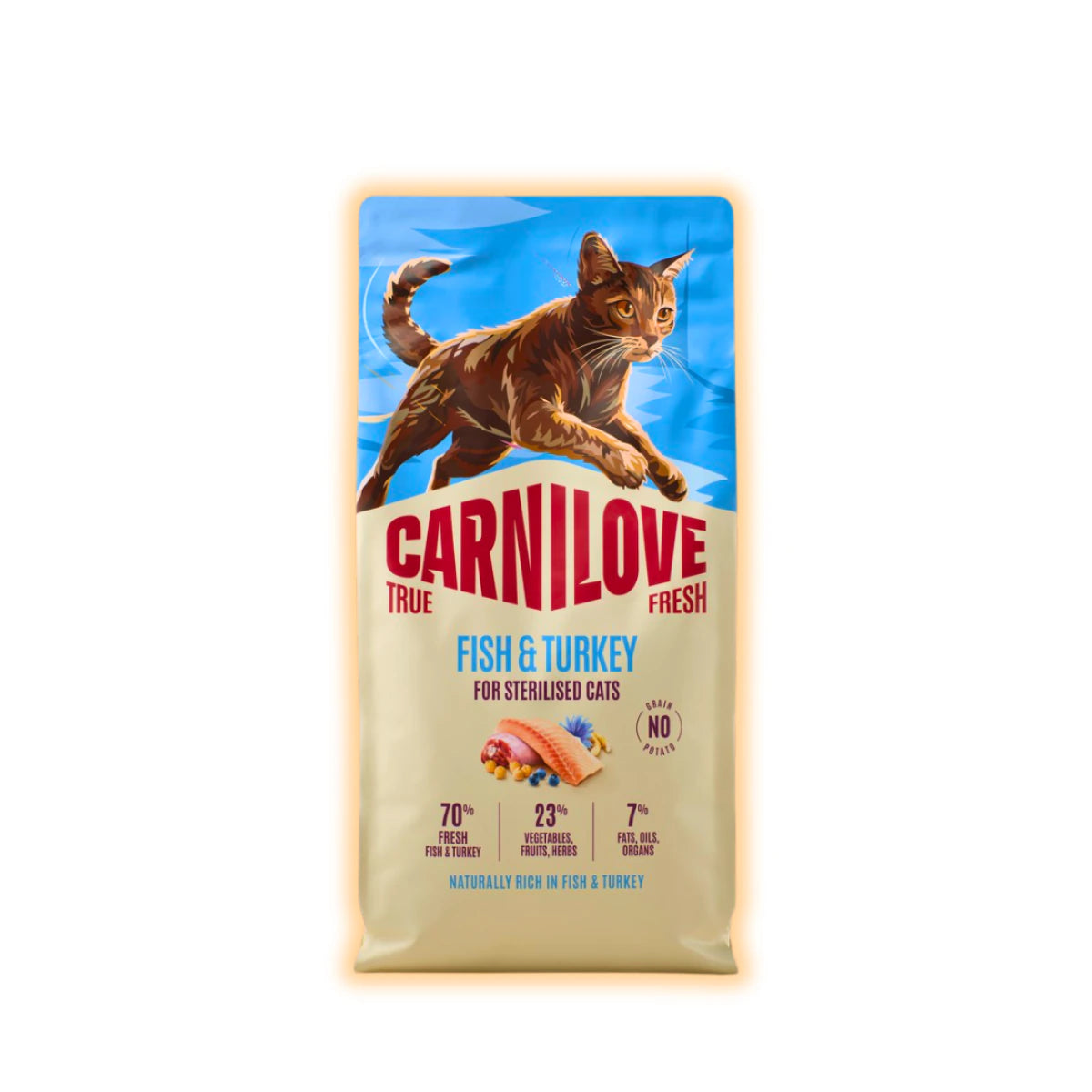 Корм сухий Carnilove True Fresh Fish & Turkey Sterilised для стерилізованих котів риба та індичка 6 кг - pawow.com.ua