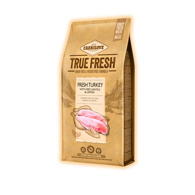 Cухий корм для собак Carnilove True Fresh Adult 11,4 кг - індичка, червона сочевиця та ряска - pawow.com.ua