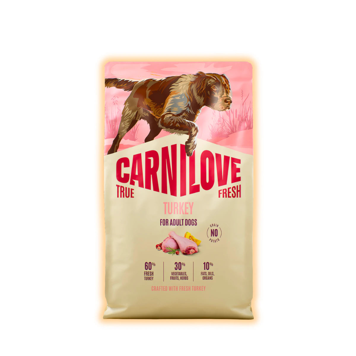 Корм сухий Carnilove True Fresh Turkey для cобак індичка 4 кг - pawow.com.ua