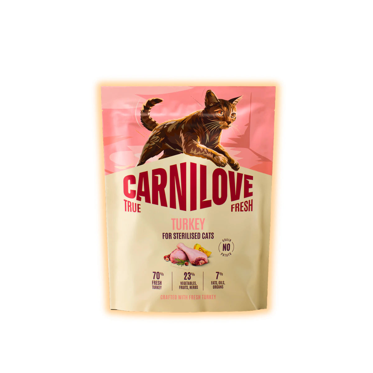 Корм сухий Carnilove True Fresh Turkey Sterilised для стерилізованих котів індичка 400 г - pawow.com.ua