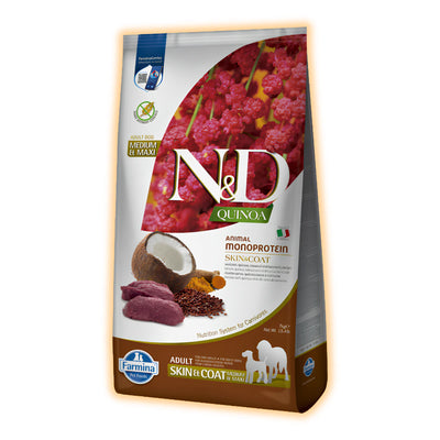 Farmina N&D Quinoa Dog Adult Medium & Maxi Skin & Coat Venison & Coconut 7 кг - pawow.com.ua