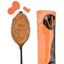 Вигляд ласощів кремових для котів Mavsy Creamy superfood SALMON WITH SCALLOP AND RED CAVIAR FOR CATS у вигляді кремоподібного пюре філе лосося з морським гребінцем та червоною ікрою