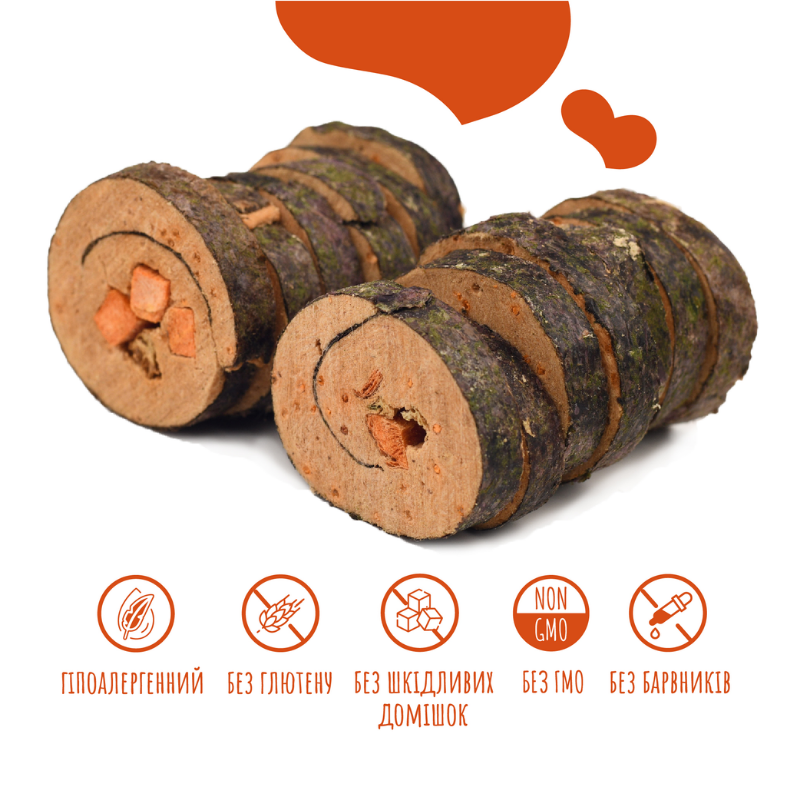 Критерії якості ласощів для собак від 3-х місяців Mavsy Freeze dried SUSHI WITH RED CAVIAR суші лосося з червоною ікрою