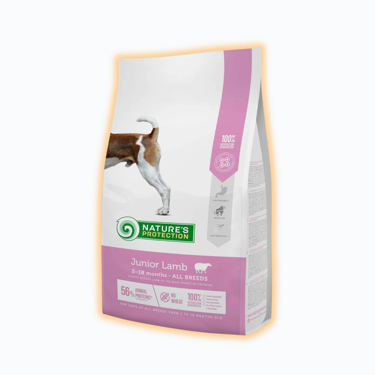 Nature's Protection Junior Lamb All Breeds Сухий корм для цуценят усіх порід з ягням, 7.5 кг - pawow.com.ua
