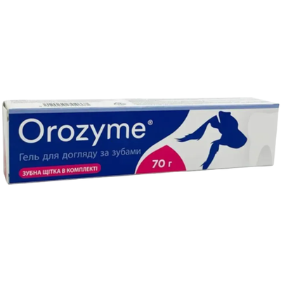 Гель для собак і котів Orozyme для боротьби з проблемами зубів та ясен, 70 г