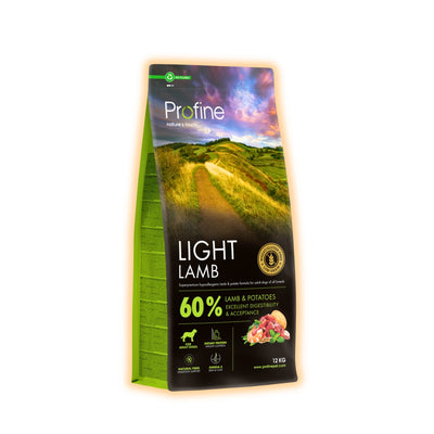 Cухий корм для собак Profine Light 12 кг - ягня та картопля - pawow.com.ua