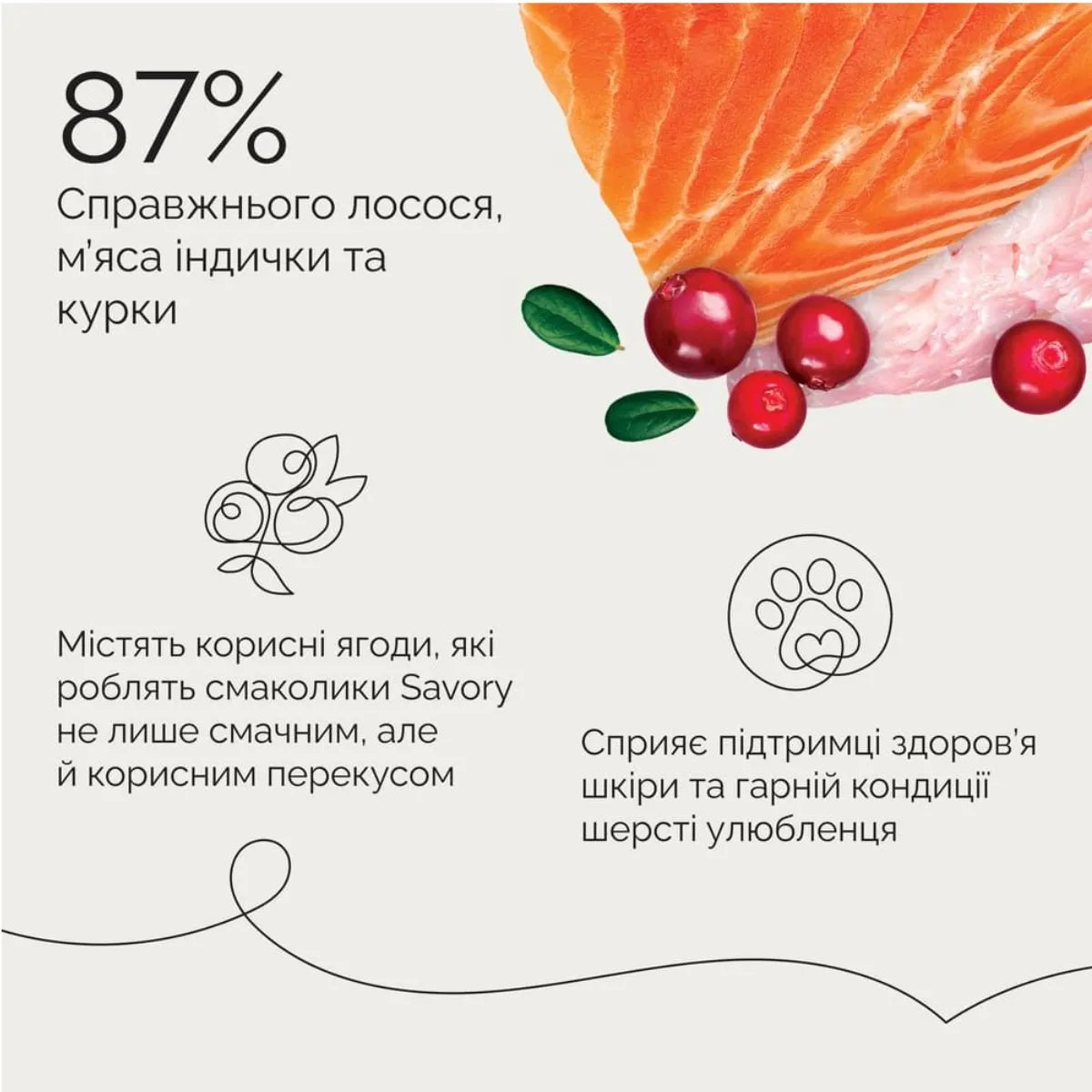 Джерки Savory Bars With Salmon, батончики з лососем, 87% справжнього лосося та мʼяса індички та курки
