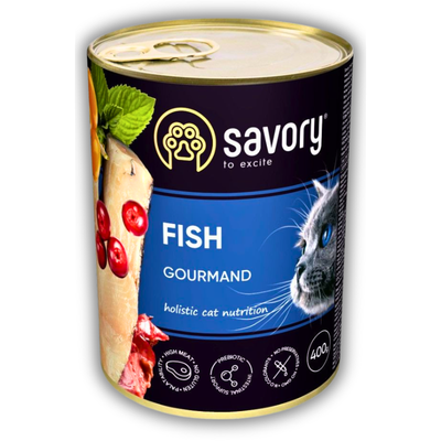Savory консерви з рибою для вибагливих котьо усіх порід