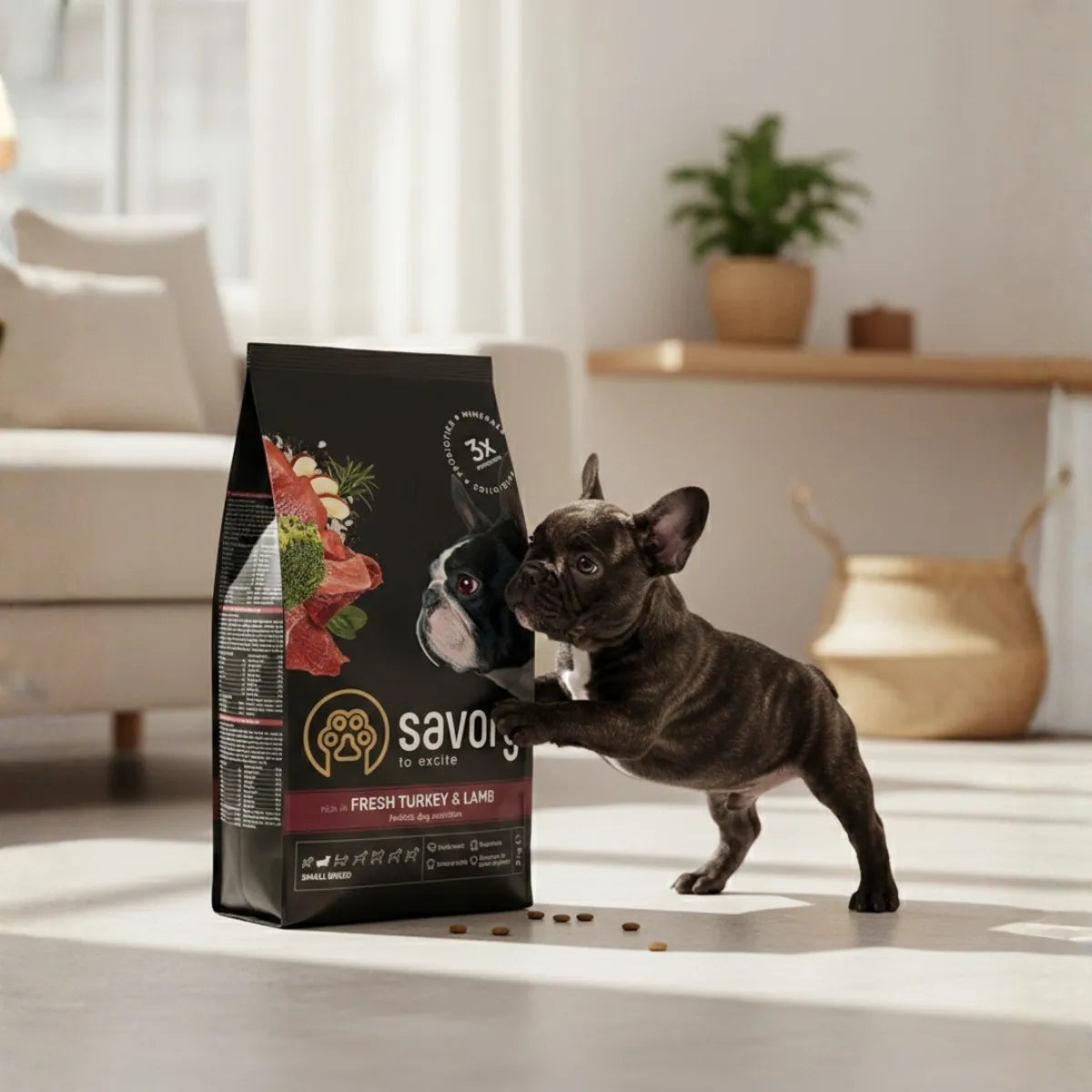 Savory Small Breed сухий корм для собак - індичка та ягня, промо фото - pawow.com.ua
