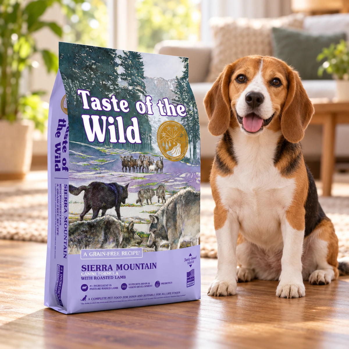 Taste of the Wild Sierra Mountain Canine Formula with roasted lamb, промофото - pawow.com.ua